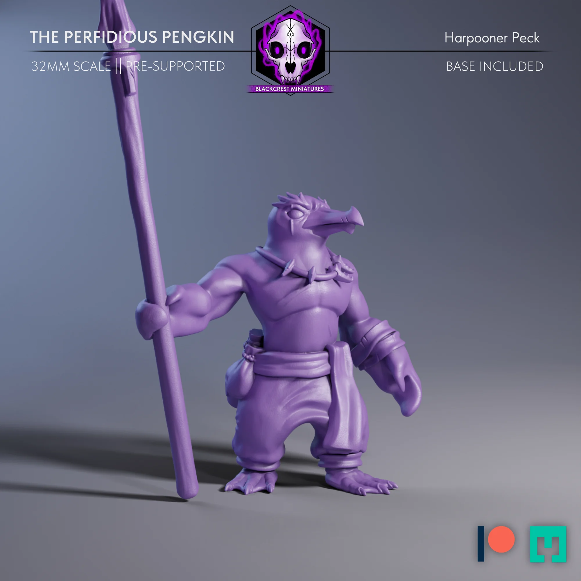 The Perfidious Pengkin - Harpooner Peck (Unsupported)