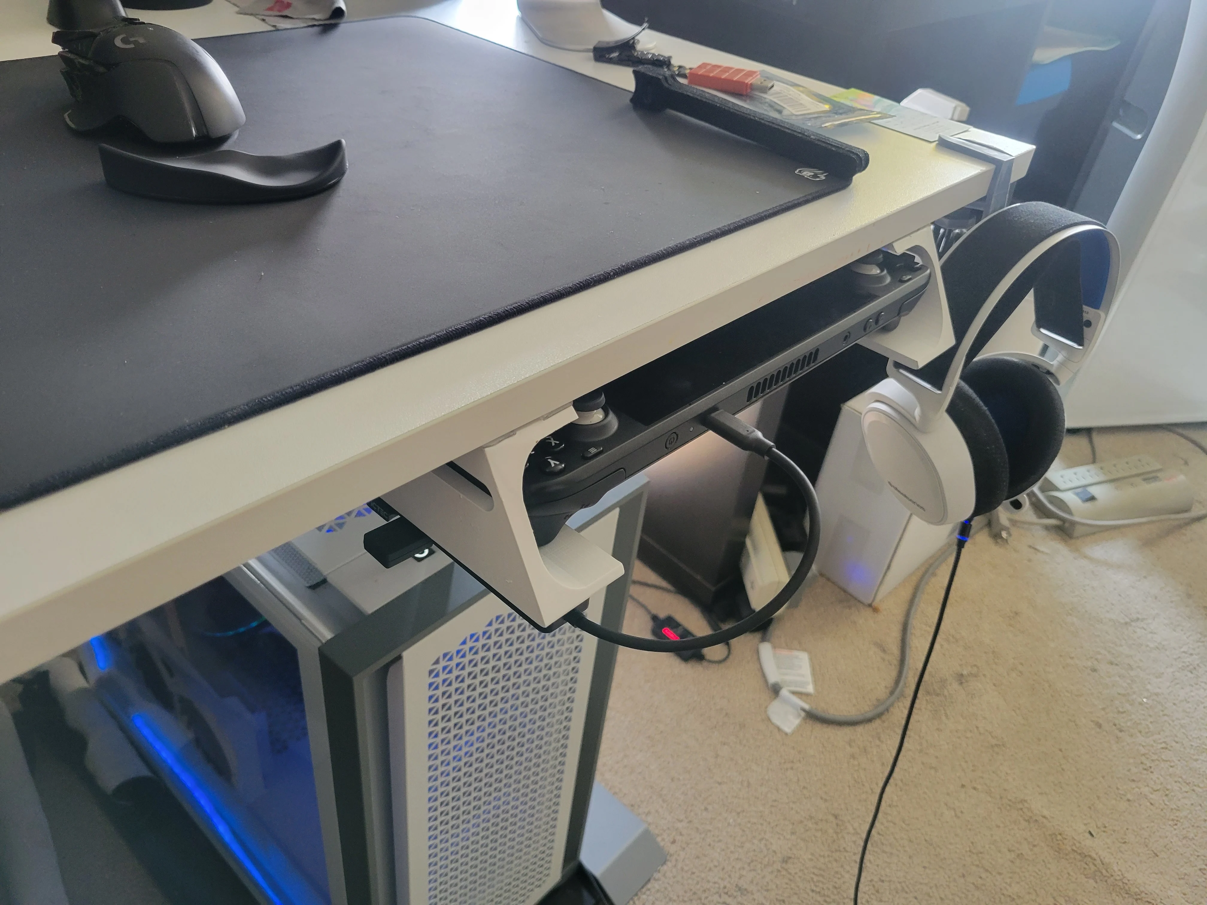Steam Deck dock for under desk