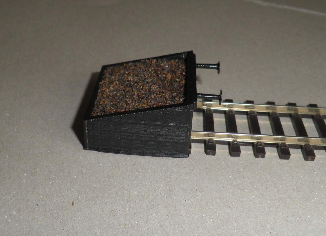 Buffer stop for piko H0 tracks