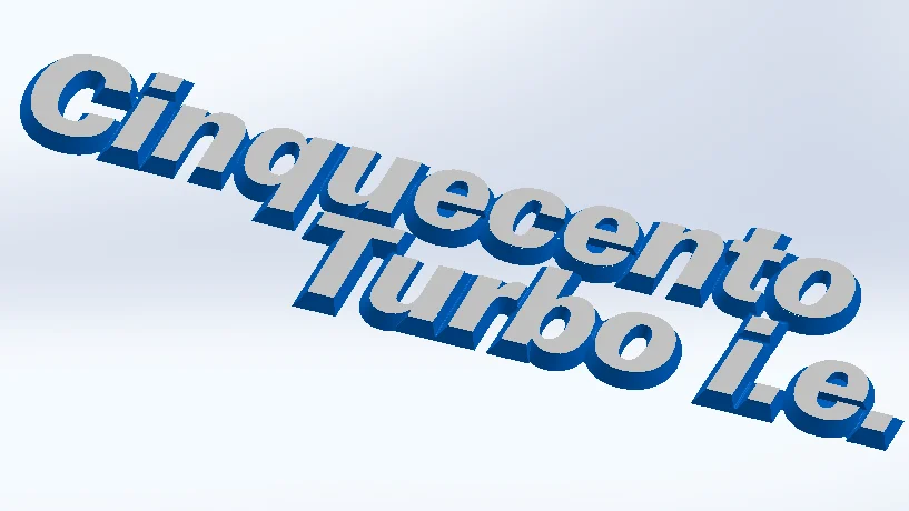 Fiat Cinquecento Turbo badge