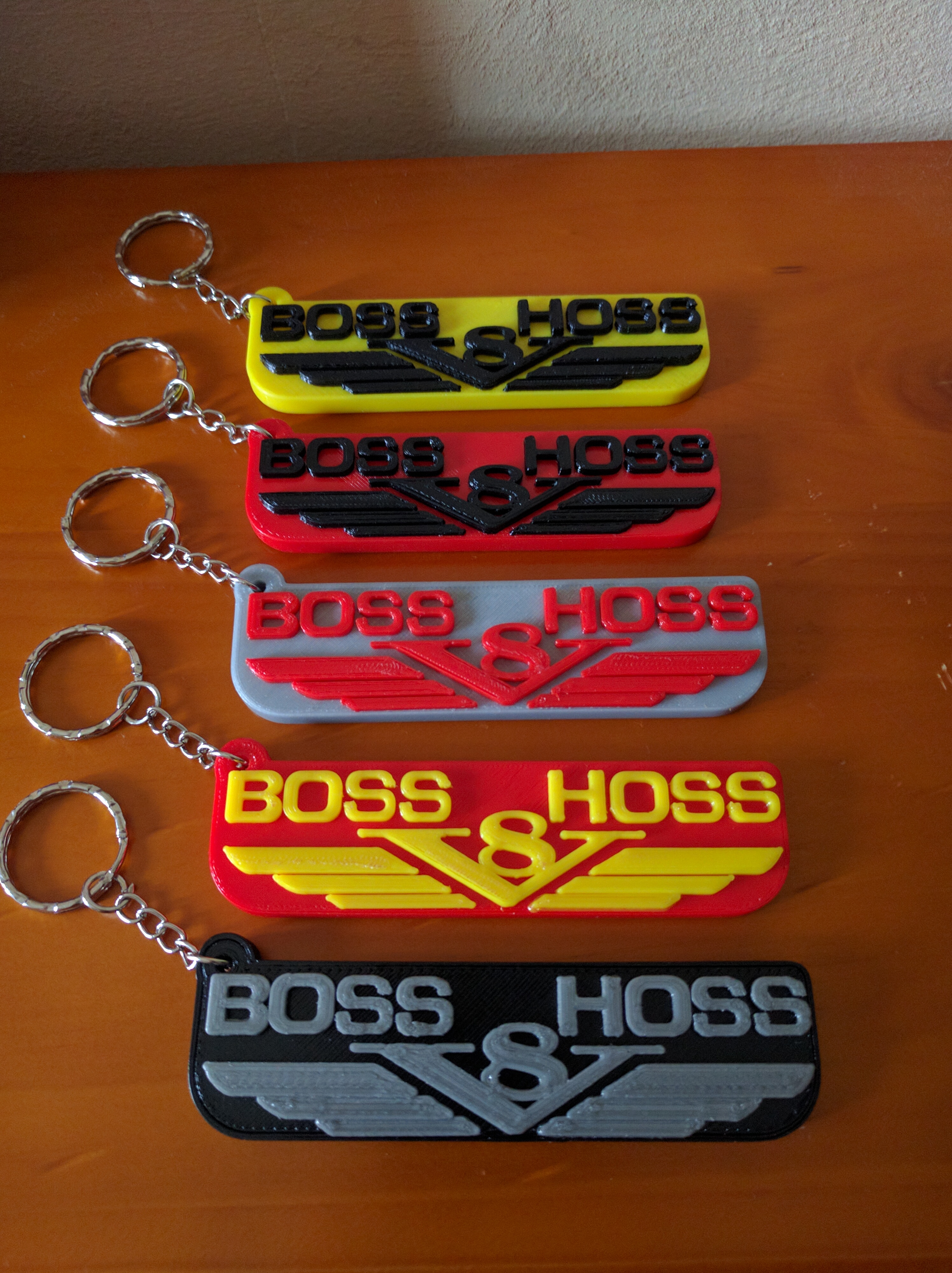 Boss Hoss V8 keychain