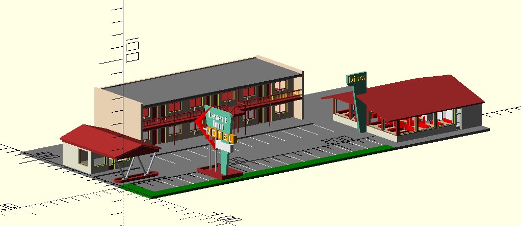 n scale highway motel