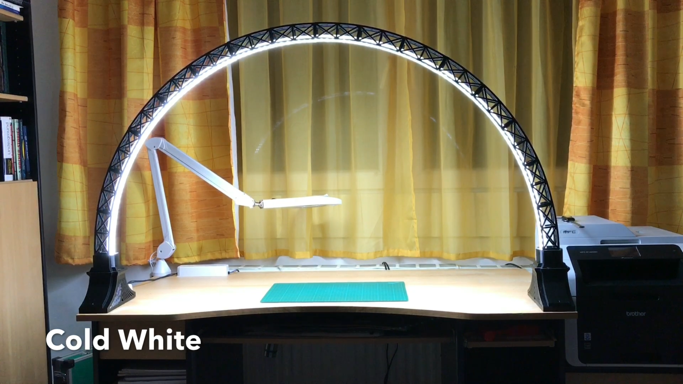 Led Bridge Lamp  (scaled 95%) Universal Segment with 12mm wide LED-Channel