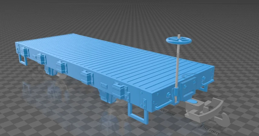 1:22.5 G-Scale 20ft Flatcar