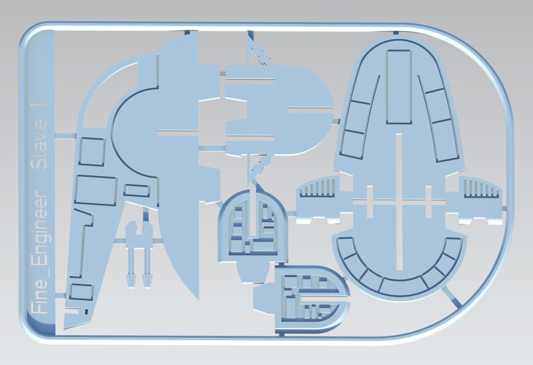 Slave 1 Boba Fetts ship kit Card