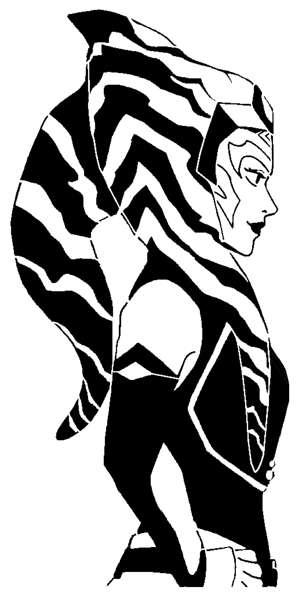 Ahsoka Tano stencil 4