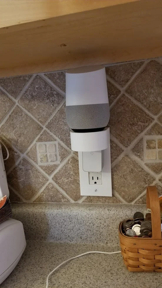 GFI Outlet Cover Speaker Stand (use with Google Home, Alexa)