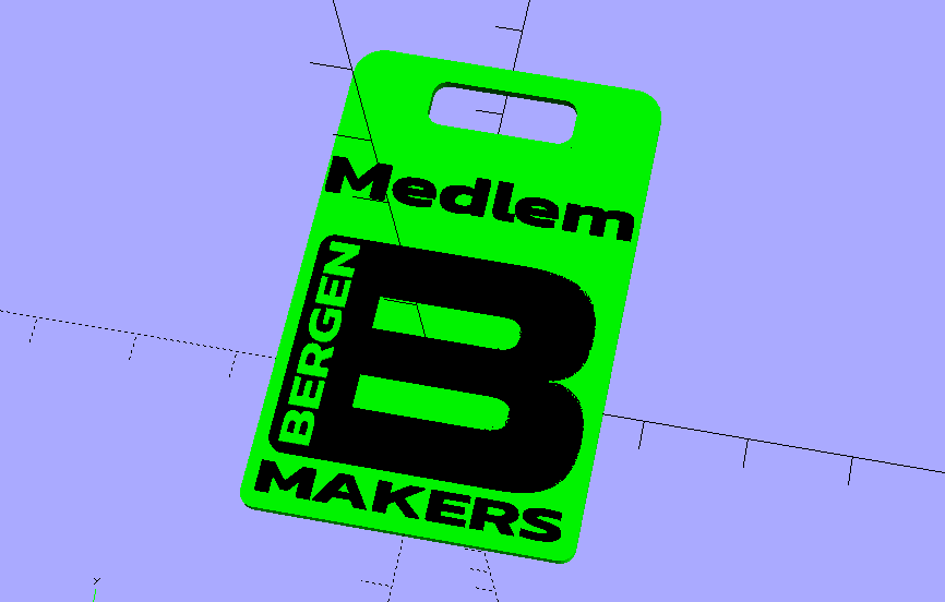 Bergen Makers nametag