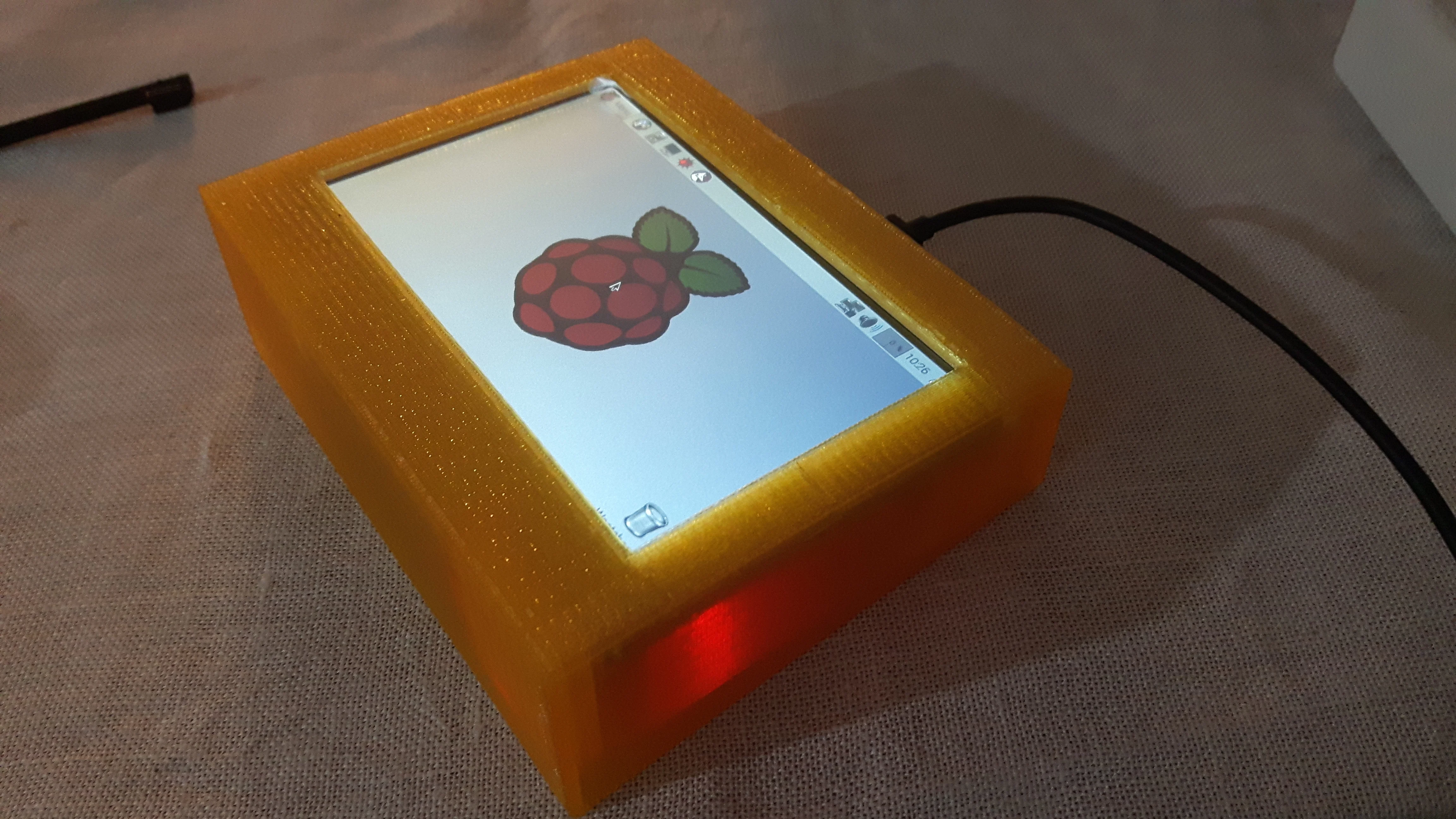 Case for 5 Inch 800 x 480 HDMI TFT LCD Touch Screen and Raspberry PI 2 (wall-mounted)