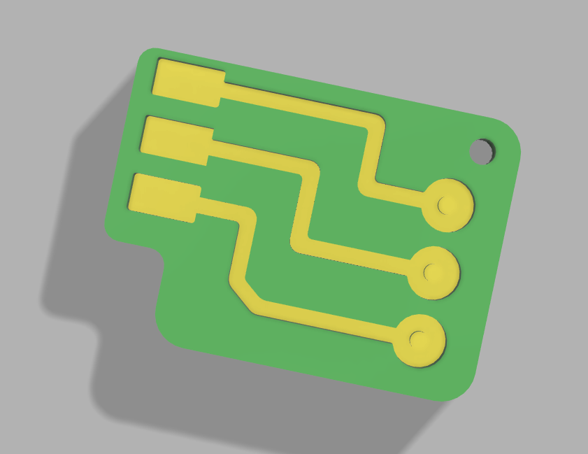 Factorio circuit keychain