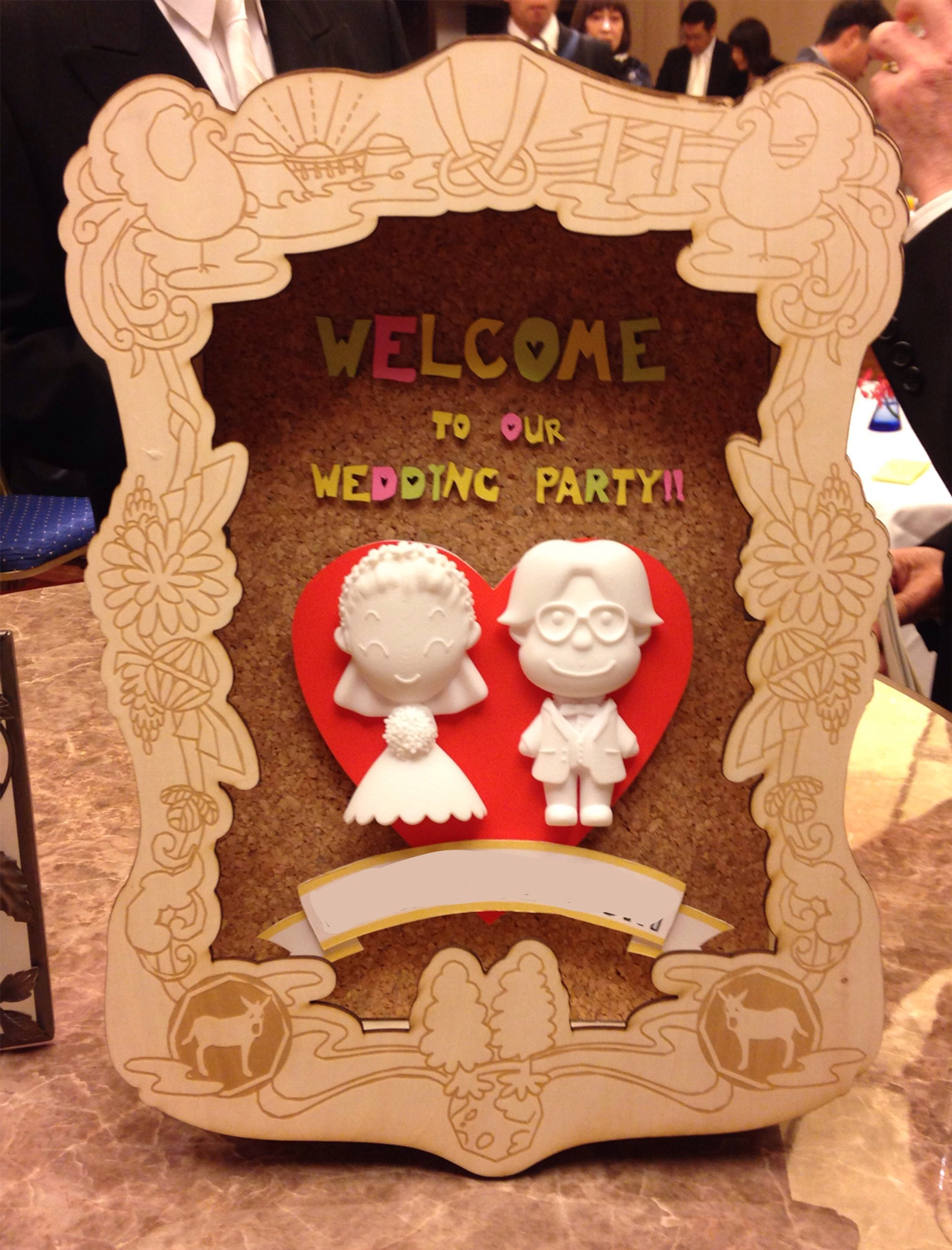 Kawaii Wedding Figurine relief