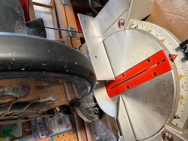 Zero Clearance Throat Plate for Craftsman Compound Mitre saw