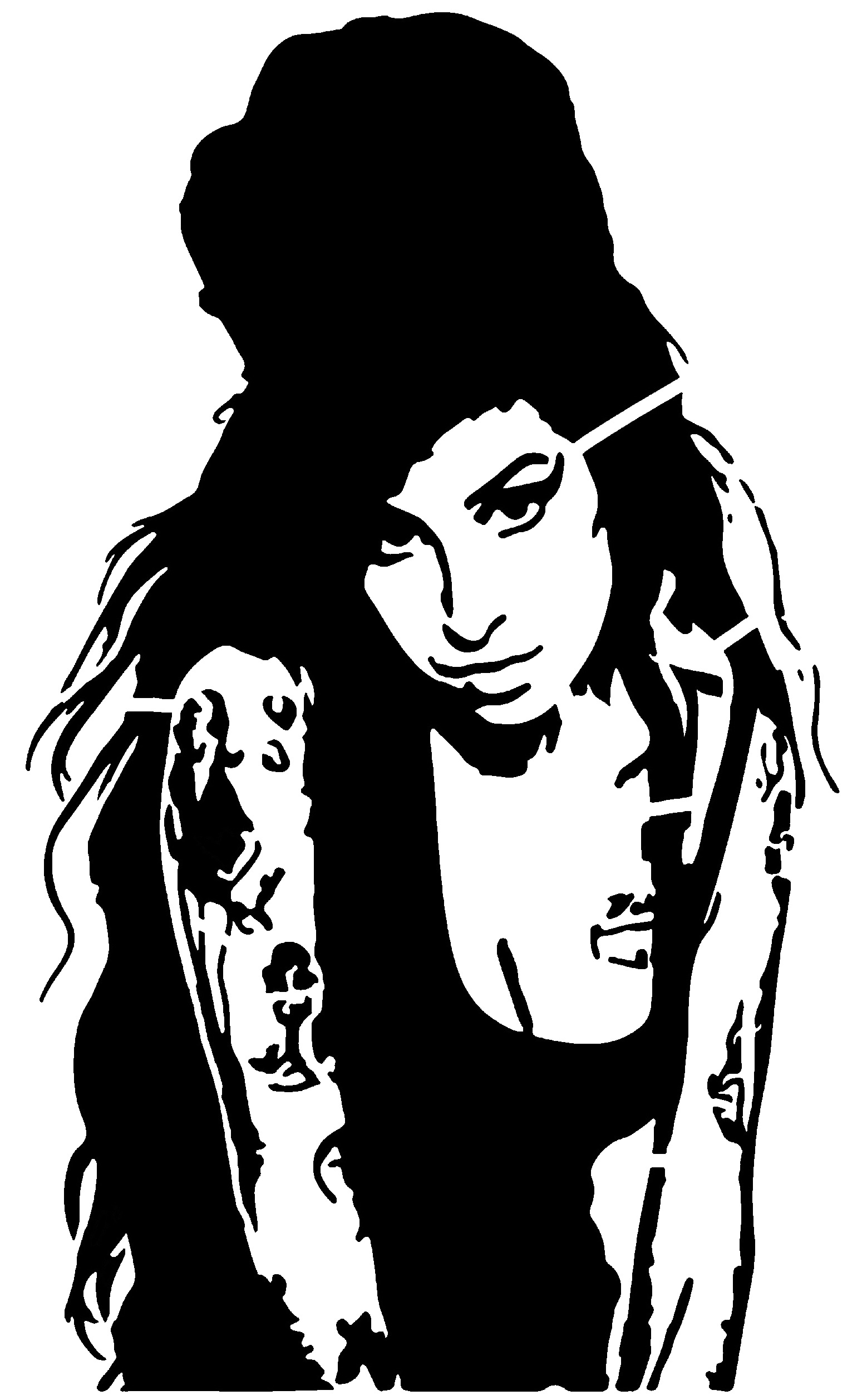 Amy Winehouse stencil