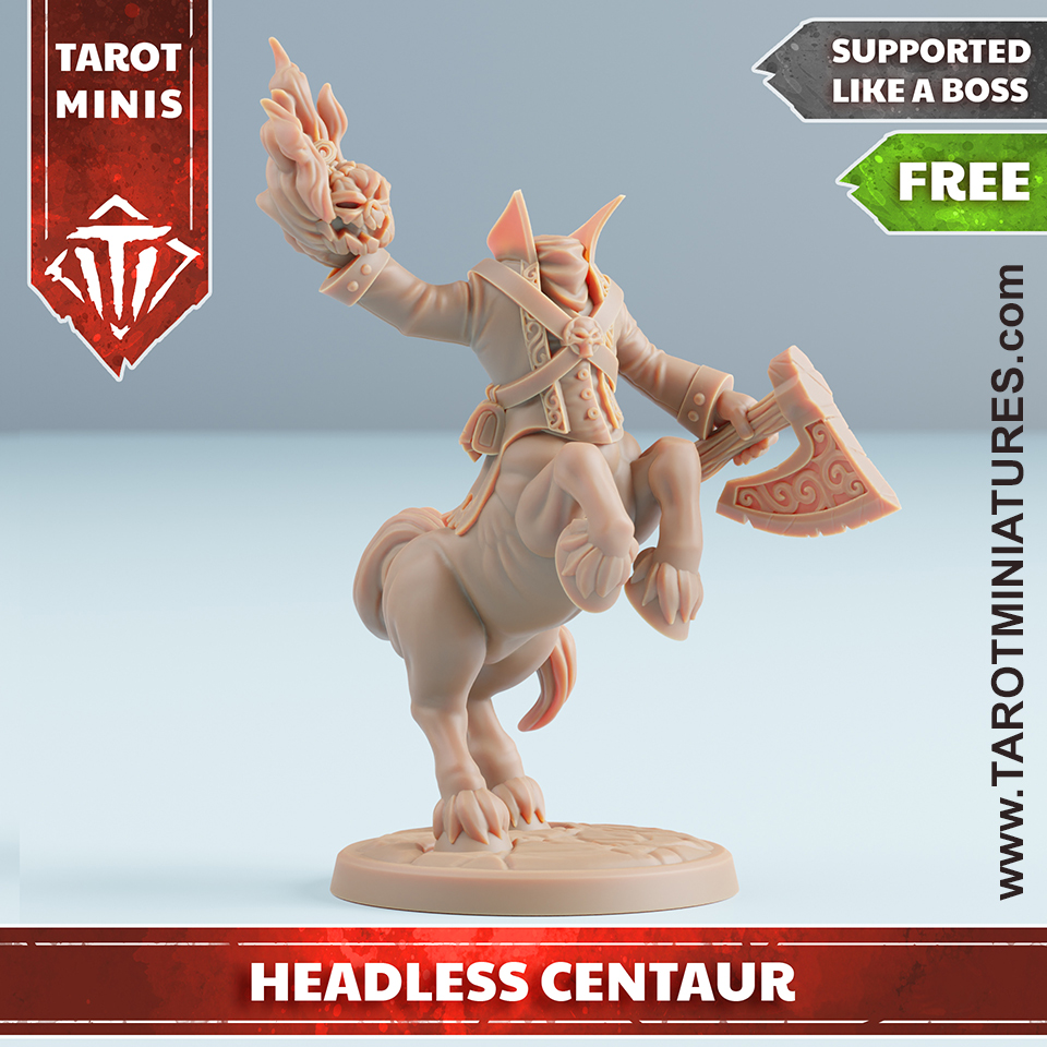 HEADLESS CENTAUR - WWW.TAROTMINIATURES.COM
