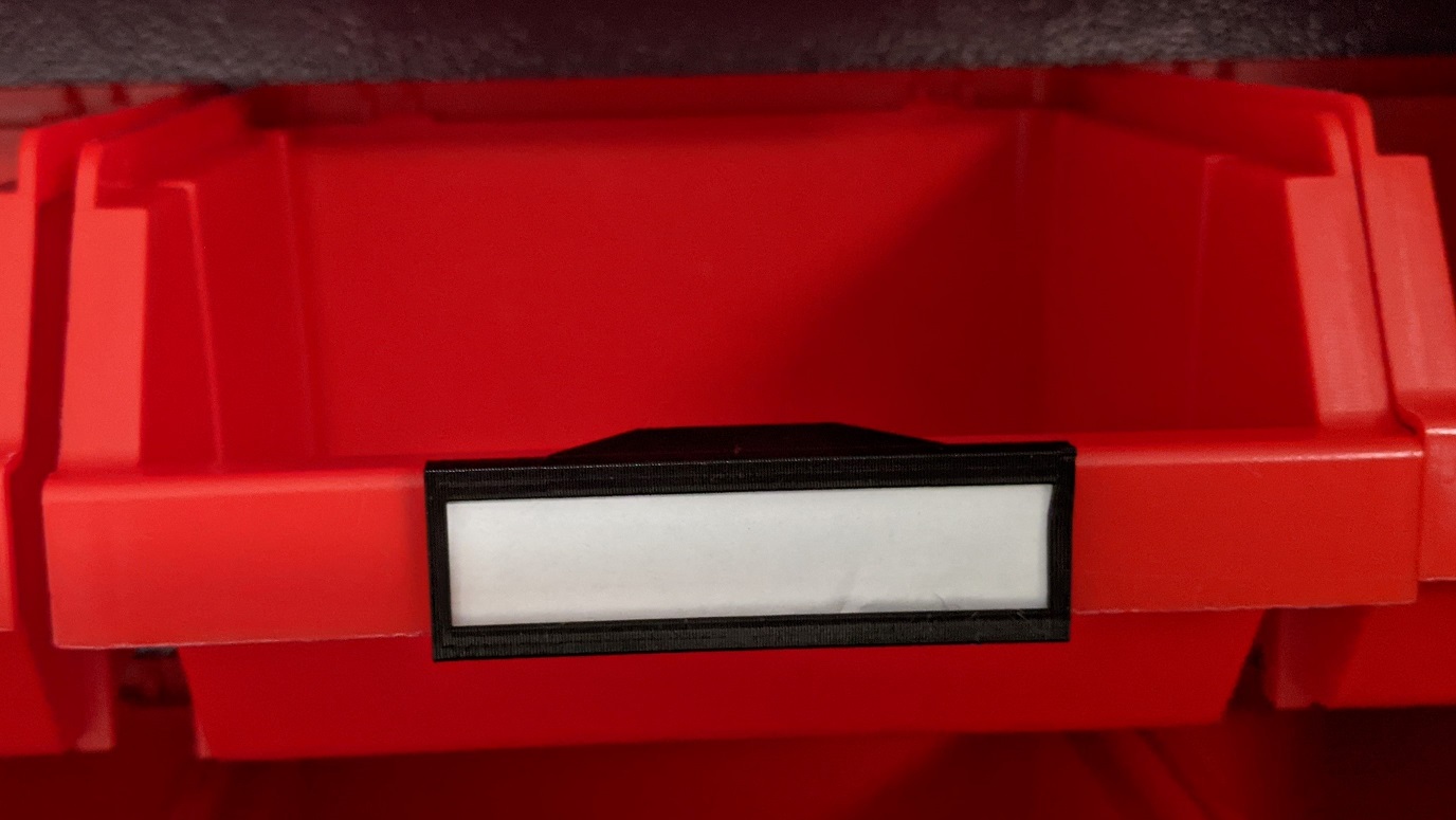 Küpper storage bin tag ("Sichtlagerbox")