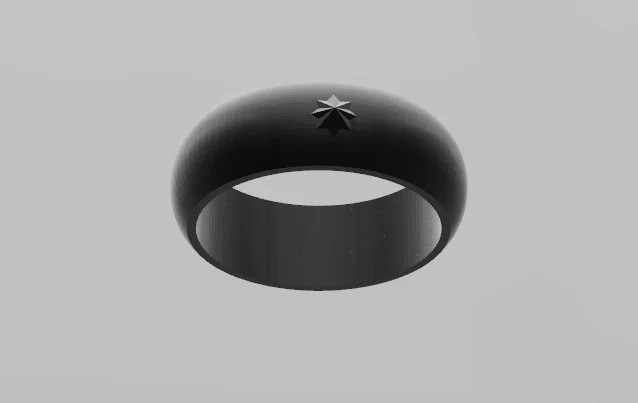 black jewel ring