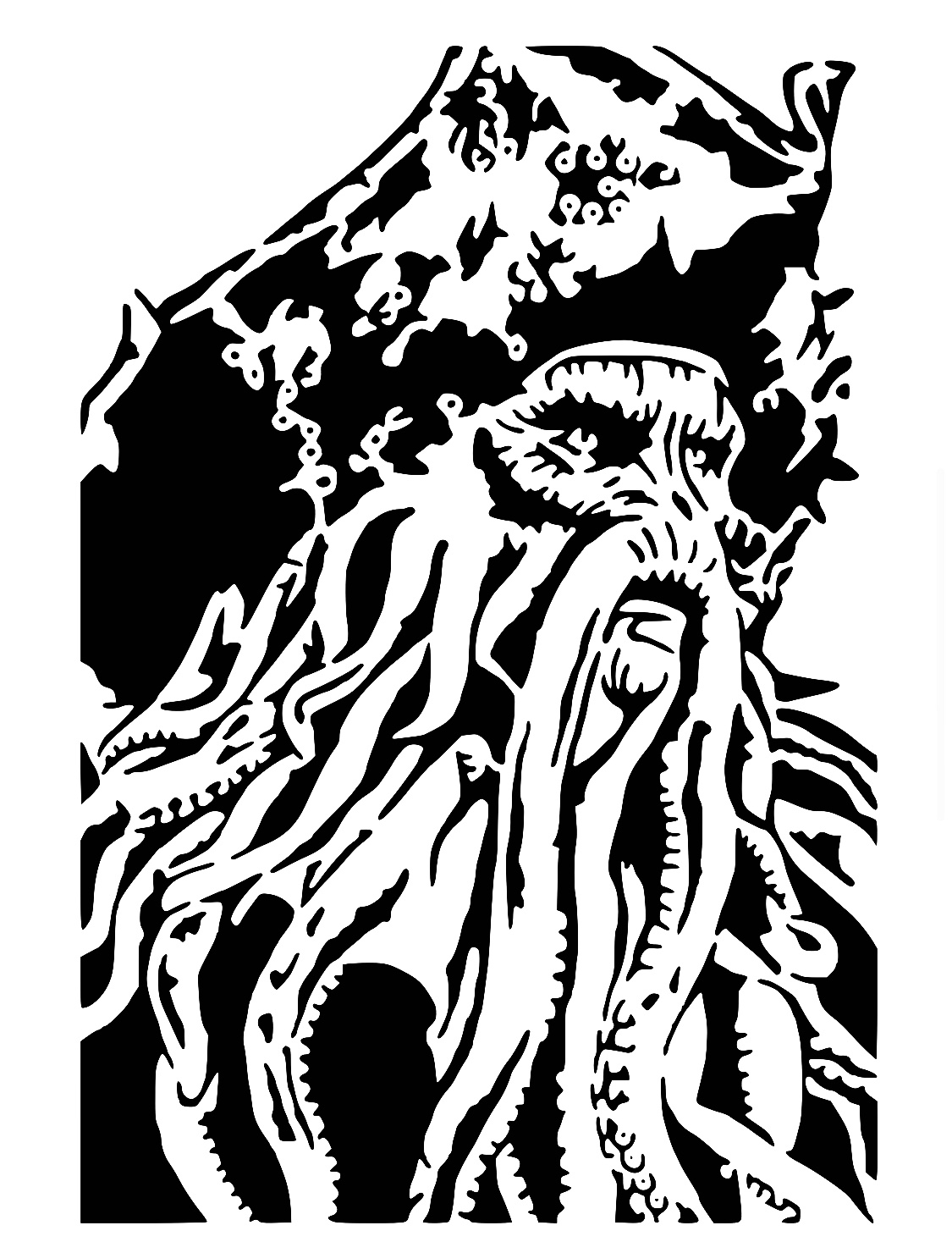 Davy Jones stencil