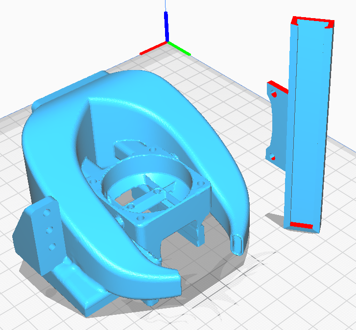 Uncle Bens Ender 3 & Ender 3 Pro Fang for 40mm Fans with BLTouch and Neopixel support