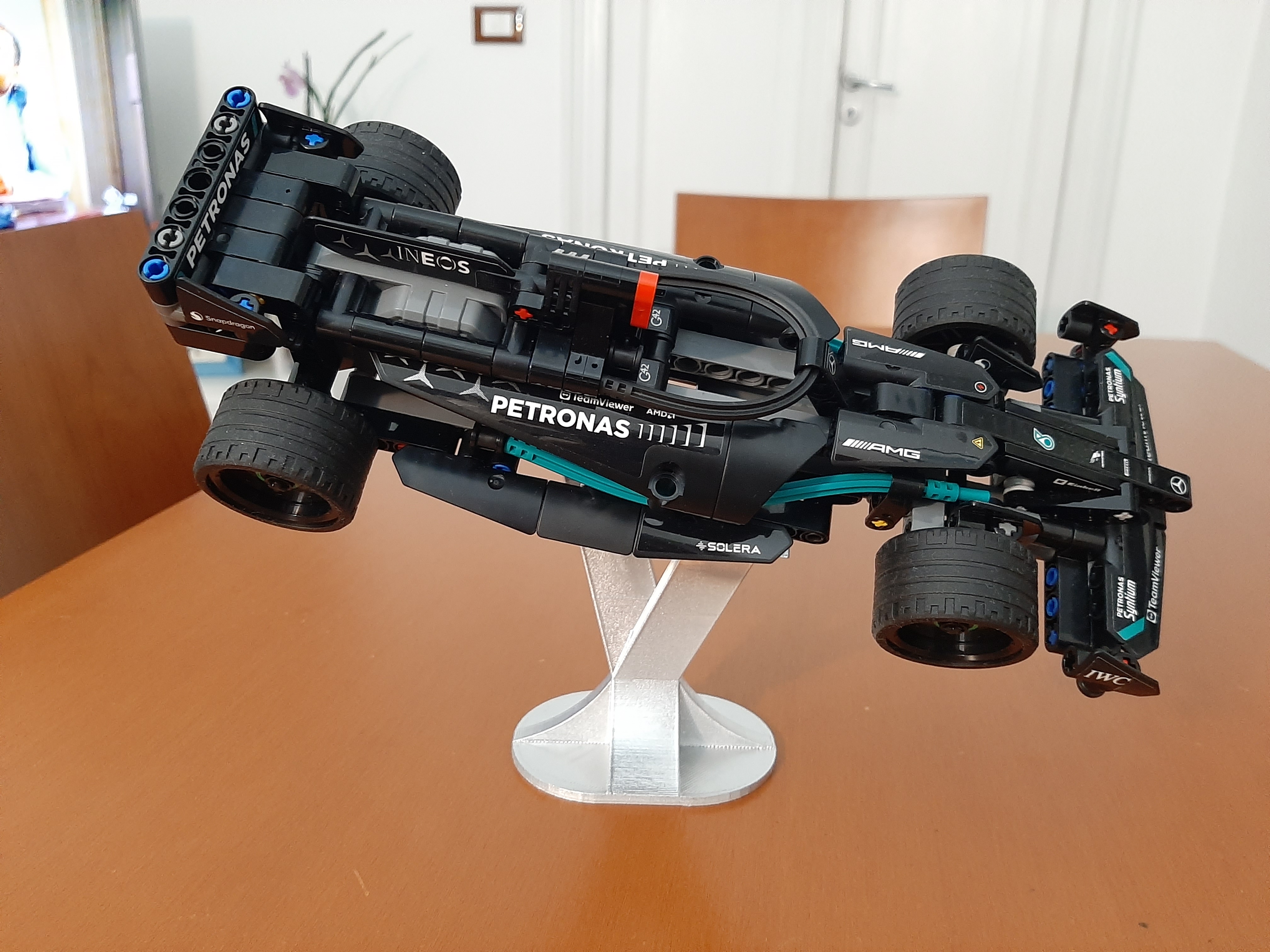Supporto Lego Mercedes W14 F1 42165 - Support stand Lego Mercedes F1  W-14