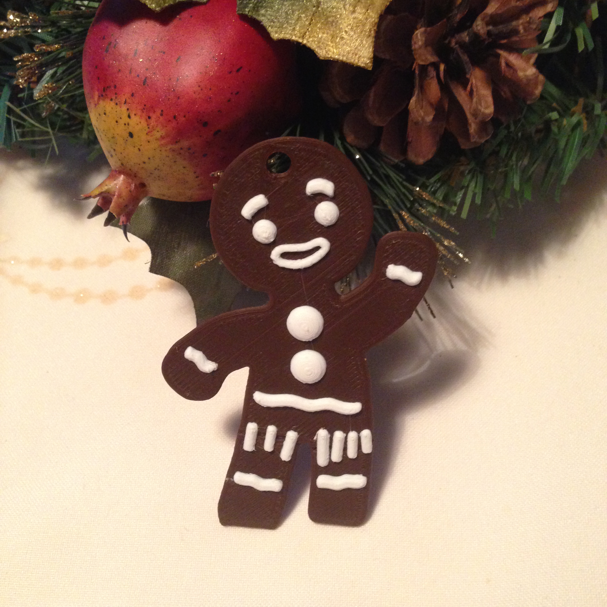 Gingerbread Man from Shrek / keychain or christmas ornament