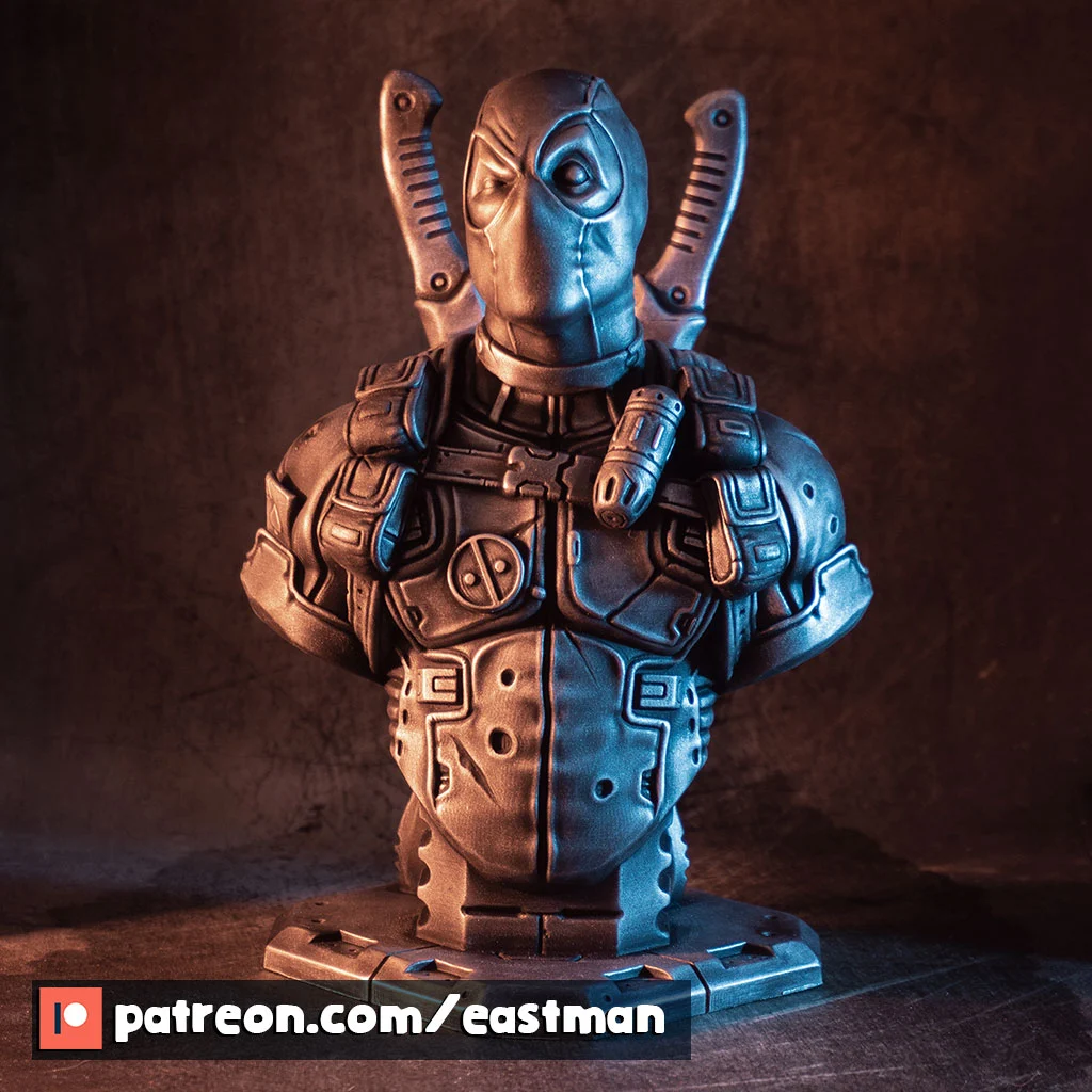 Deadpool bust (Remastered Supportless Edition) (fan art)