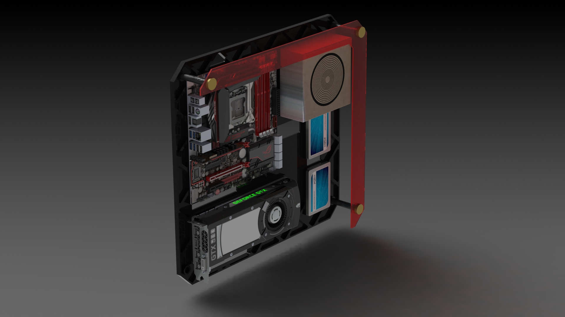 Wall Mount PC CASE | AwesomeCAD |