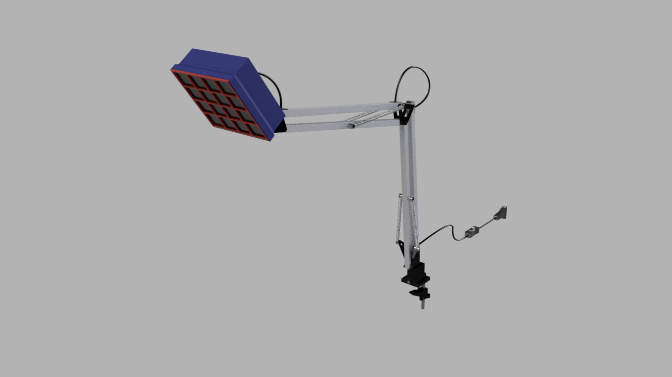 Solder fume (fumes) extractor for IKEA Tertial lamp (Lötrauch-Absaugung)