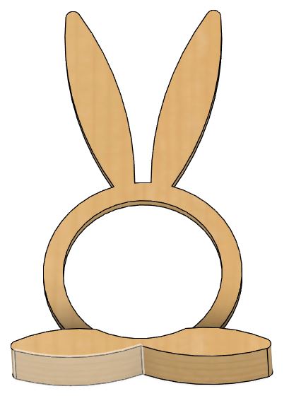 Serviettenhalter Ostern Hase Ei Easter Napkin