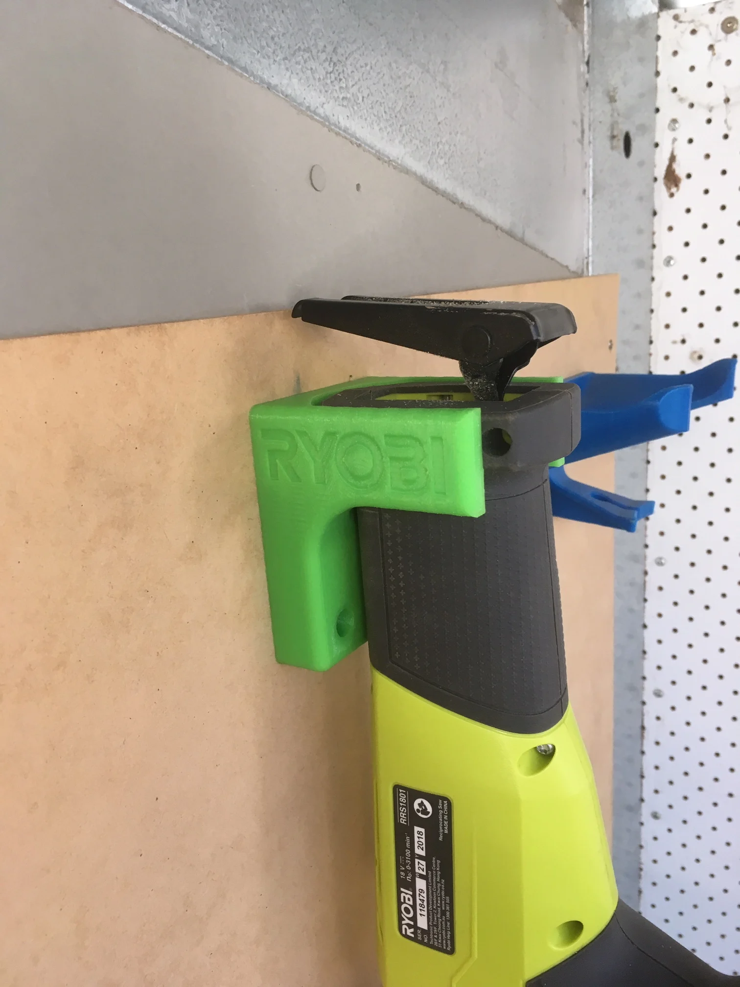 Ryobi Reciprocating Saw Wall Hanger
