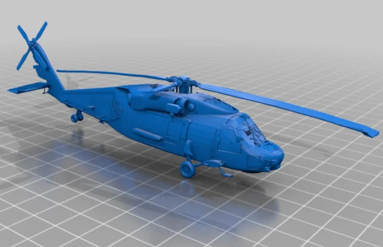 MH-60 S Helicopter - Profile for Shadow Box
