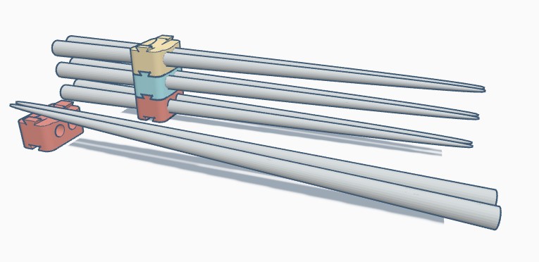 Stackable Chopsticks Holder cum Rest