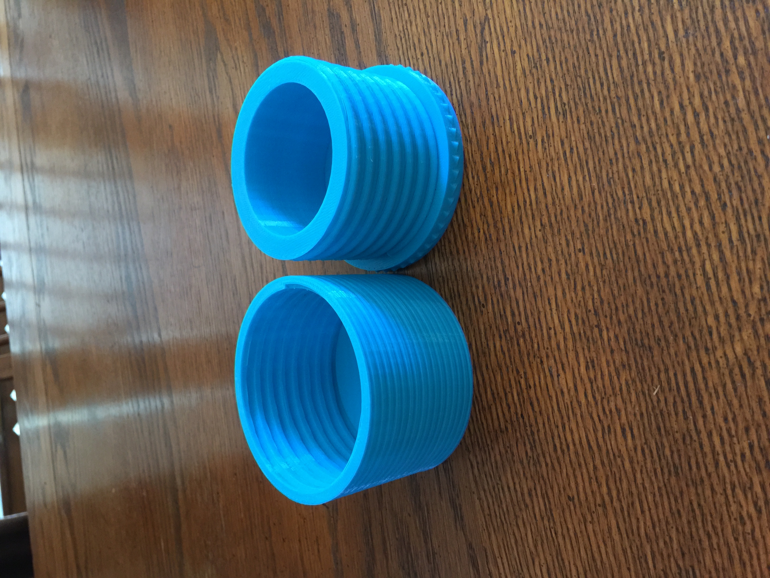 Decorative threaded Container