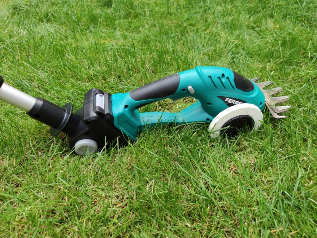 Verbesserte Räder für FERREX 20V Akku-Gras- und Strauchschere, ALDI