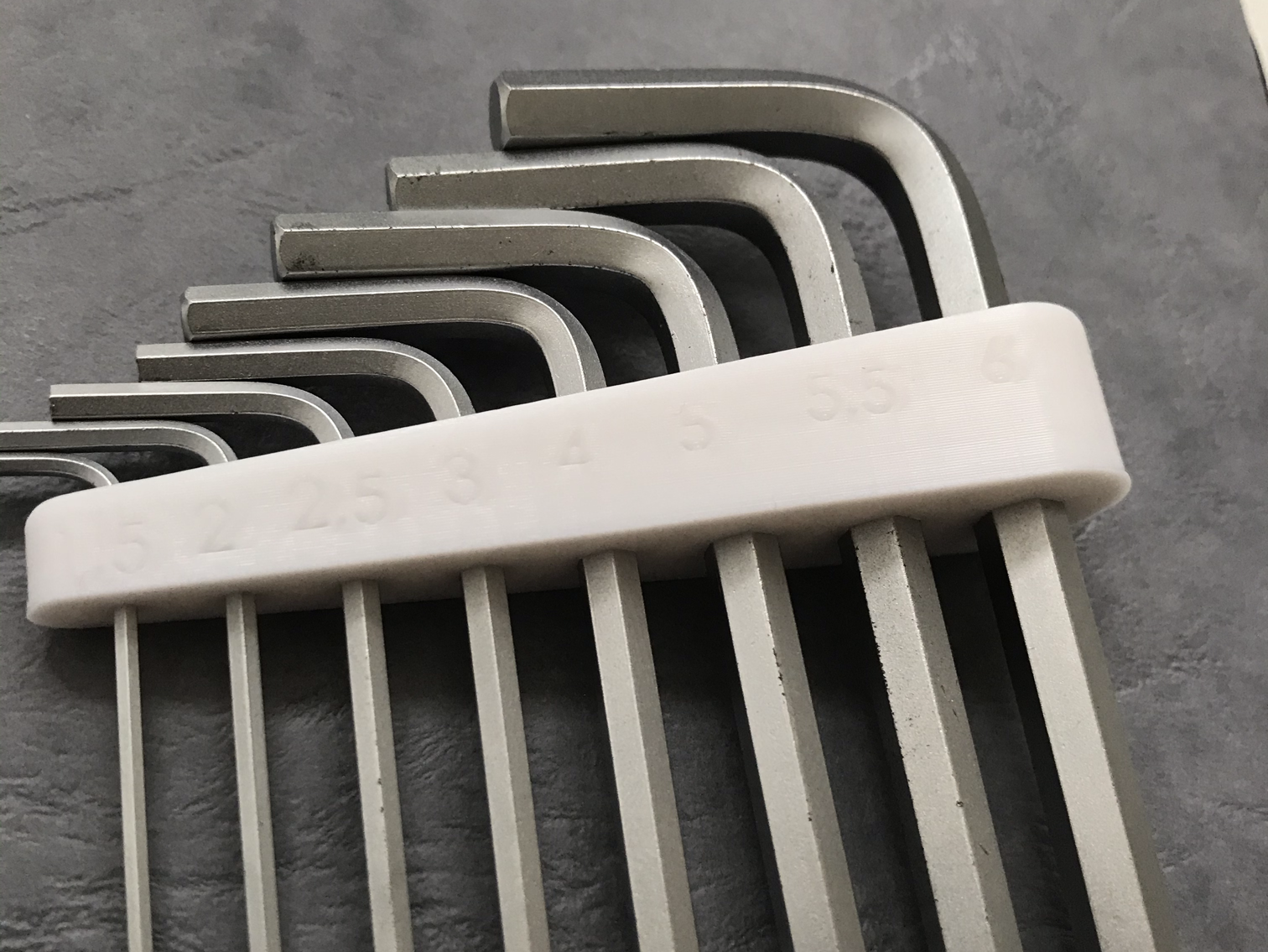 Minimalistic Hex Key Holder