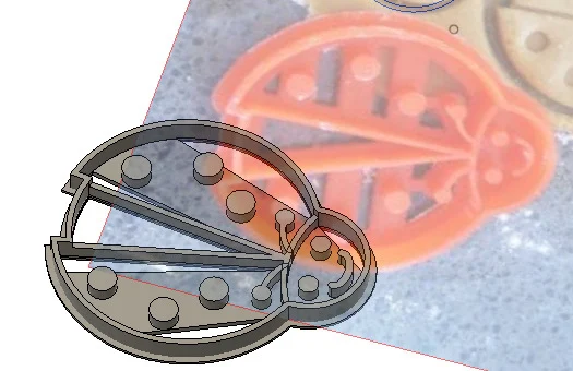 ladybug cookie cutter - Mariquita cortador de Galletas