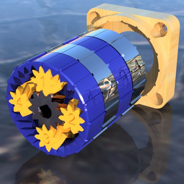 43.3:1 Compound Planetary Gearbox For Robotic Arm Project!