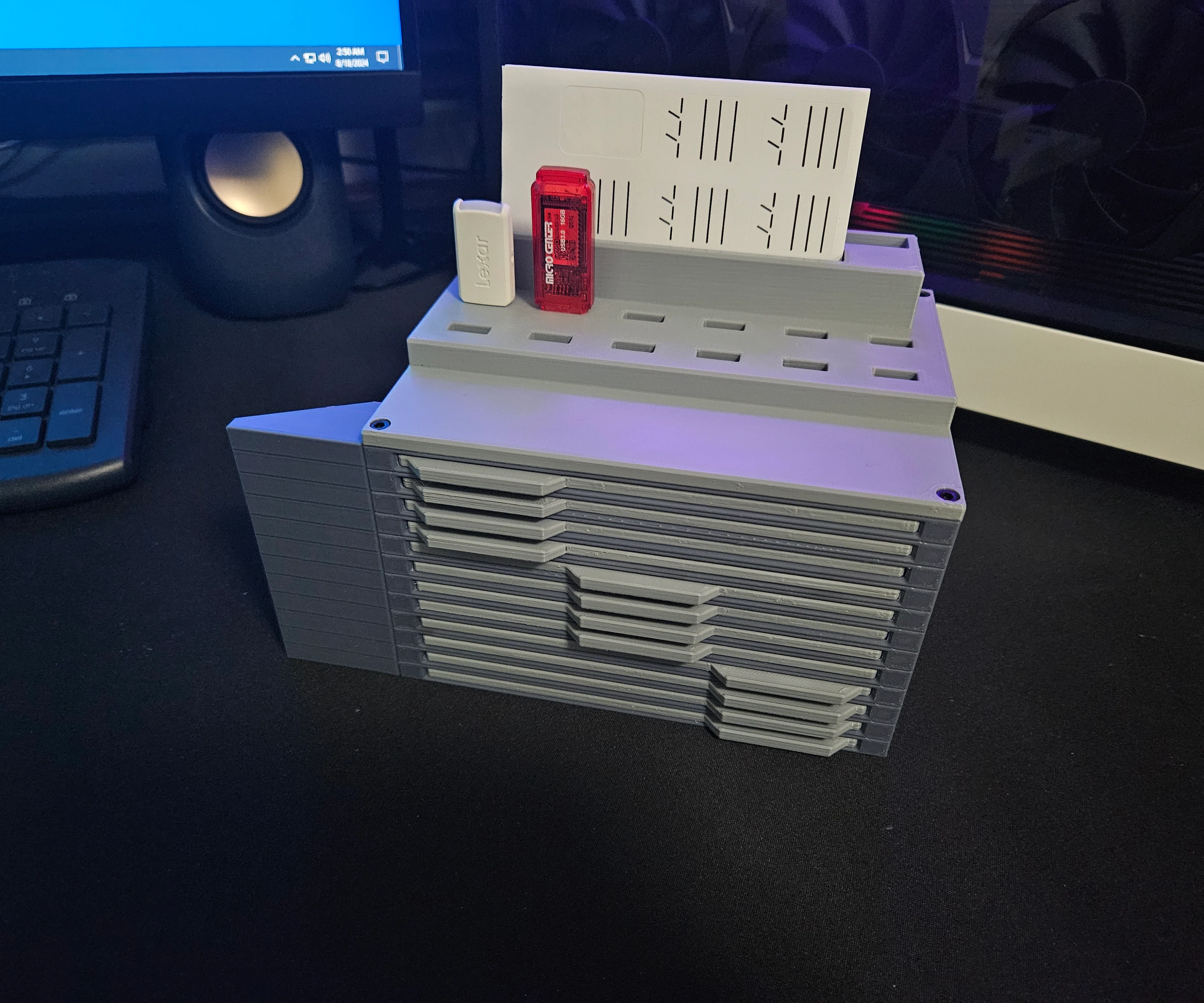 Larger SD Card Storage Rack