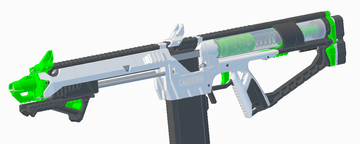 Nerf Caliburn - Rmax Barrel Shroud