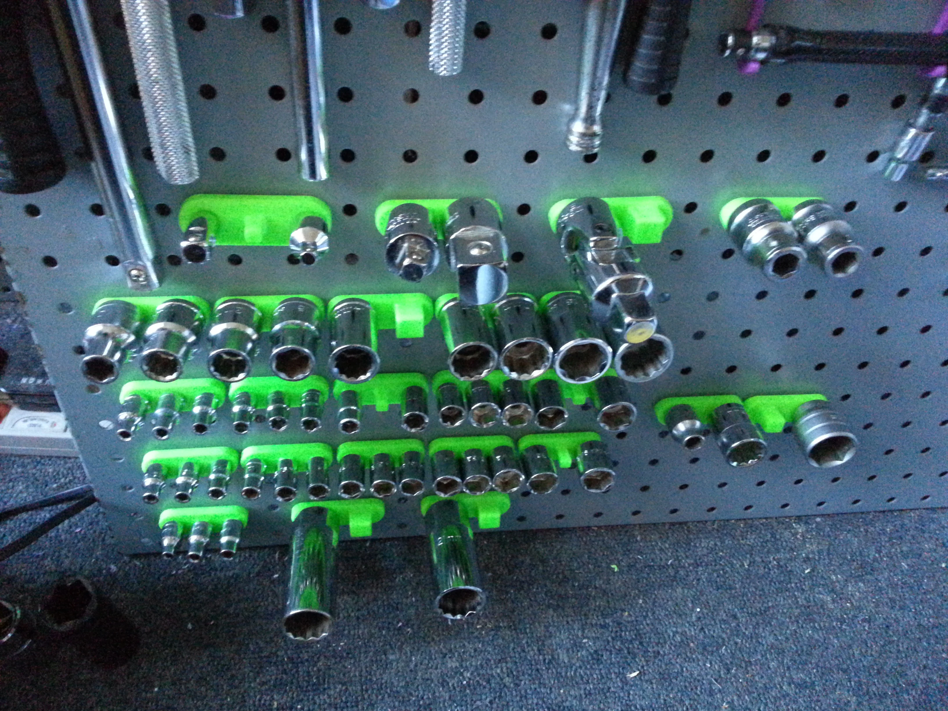 Pegboard Socket Holders
