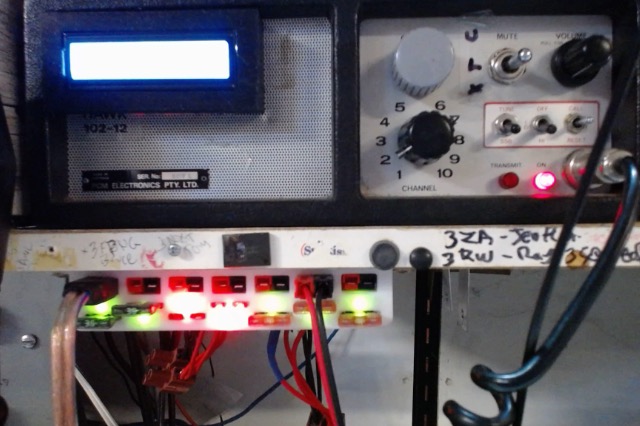 Anderson Power Pole Mount with fuse status LEDs