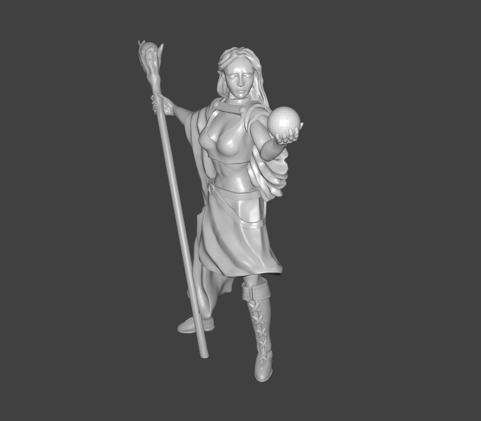 Elven Mage Miniature