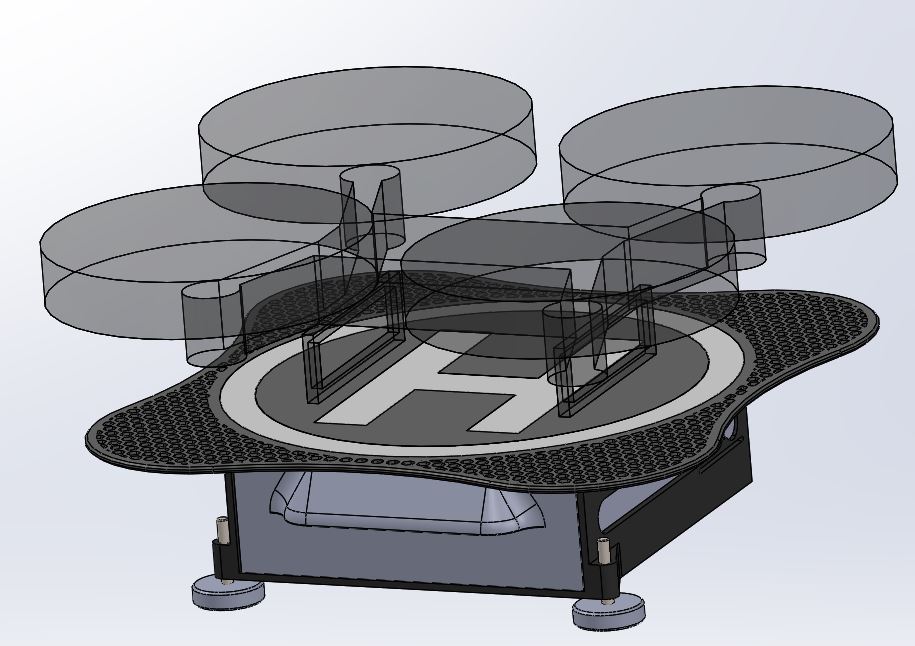 piste d'atterrissage / Héliport / Stand pour hélicoptère & drone RC