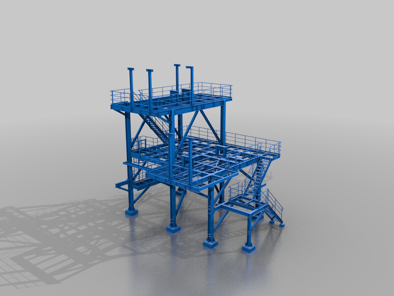 steel scaffolding - necromunda - terrain