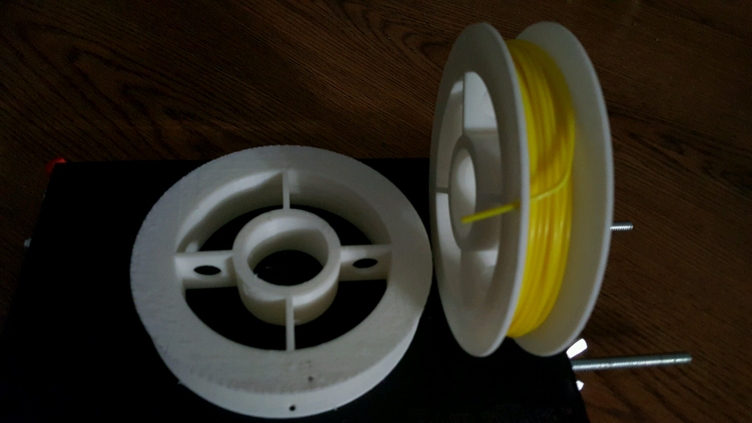 Customizable filament/wire spool or wheel creator