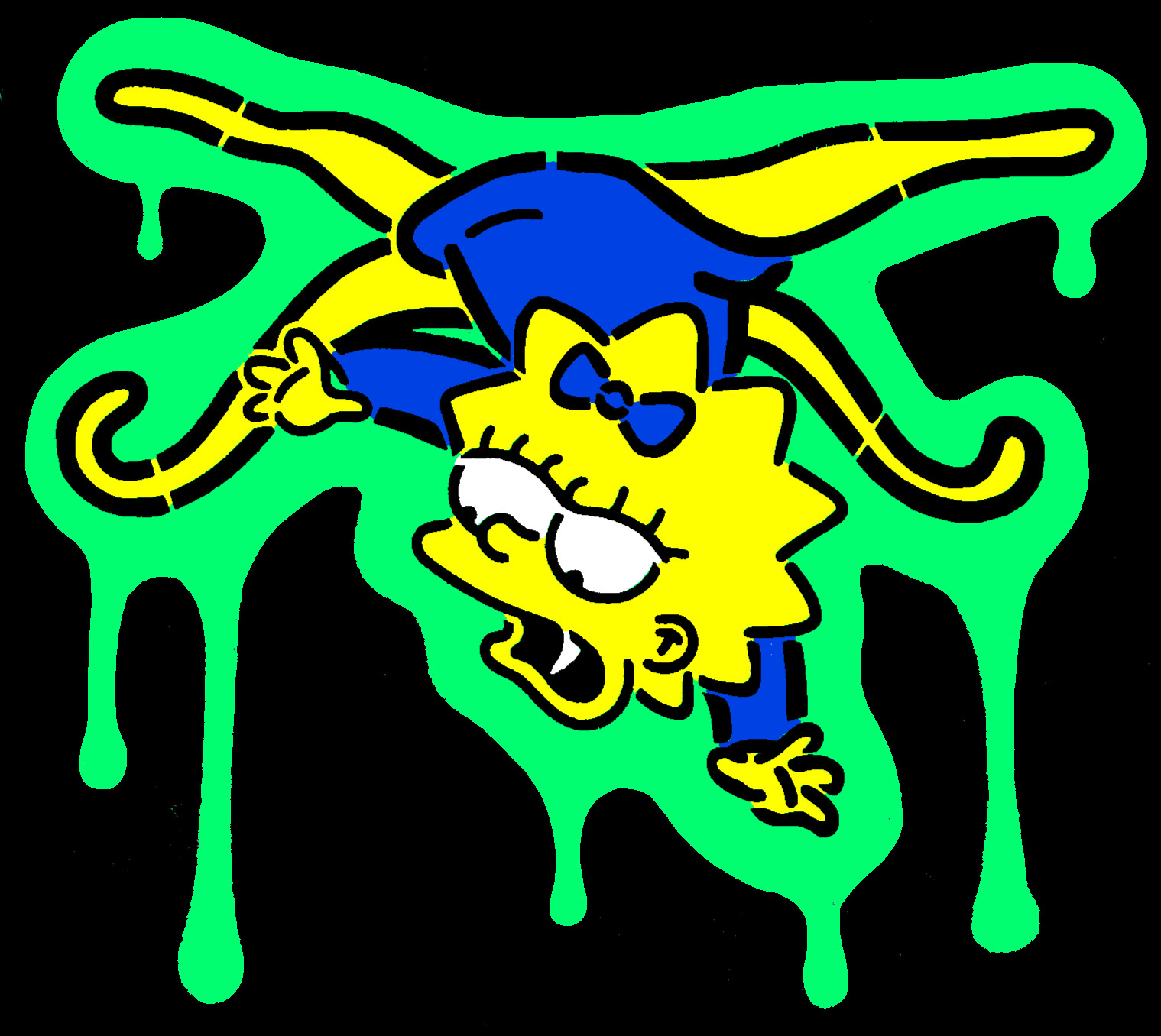 Maggie Simpson 4 layer stencil