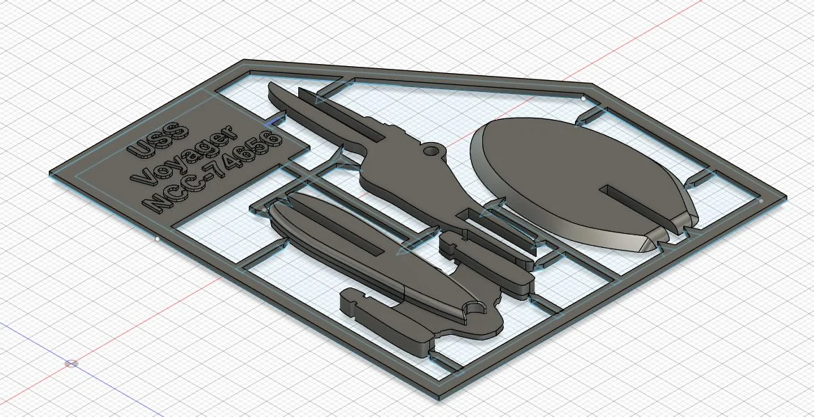 USS Voyager - Kit Card