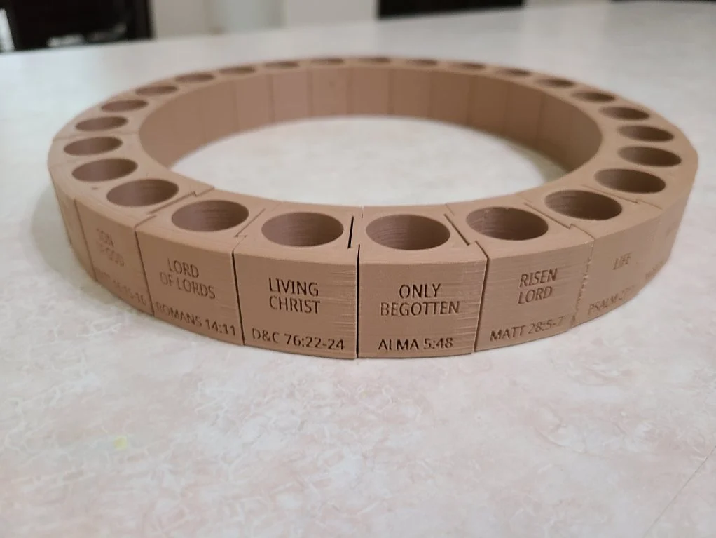 Names of Christ Christmas Candle Holder
