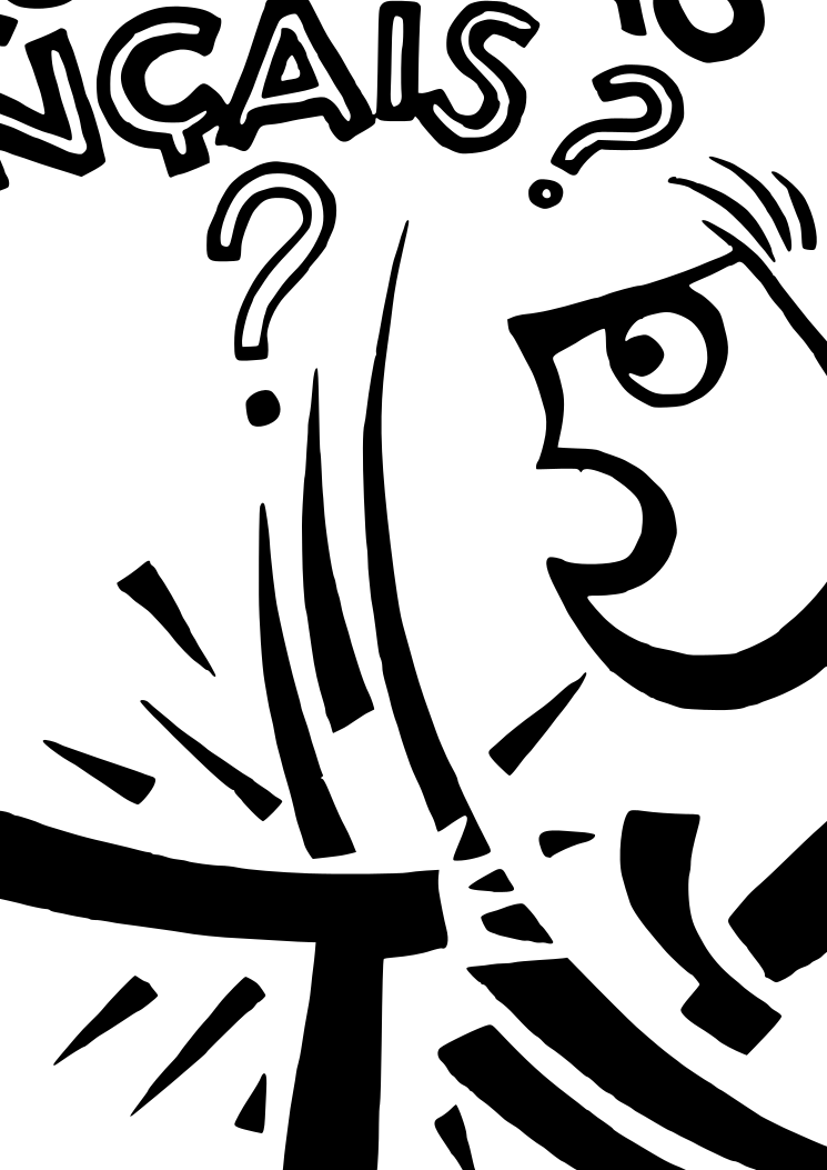 Caricature - Pourquoi pas du français - Ordre de Jacques Cartier (Québec)