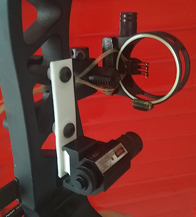 Laser sight gun-to-bow adapter