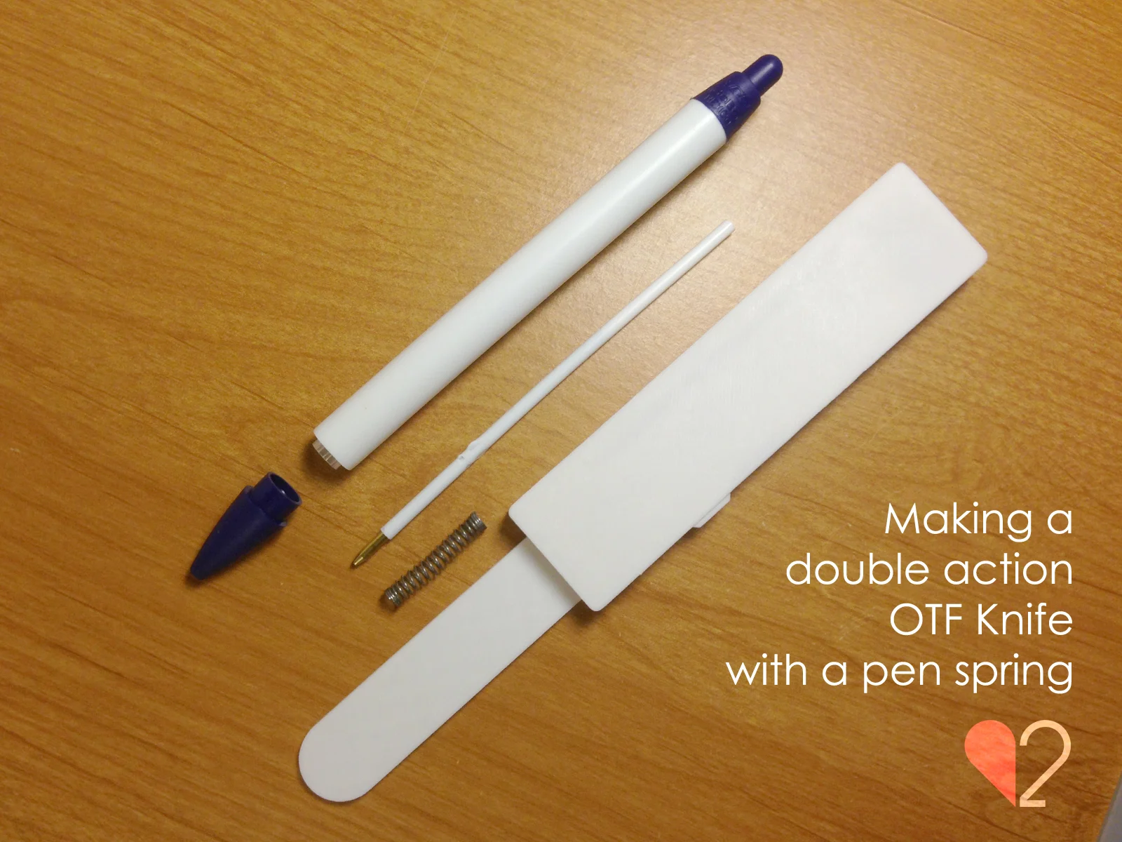 Pen spring DA OTF knife